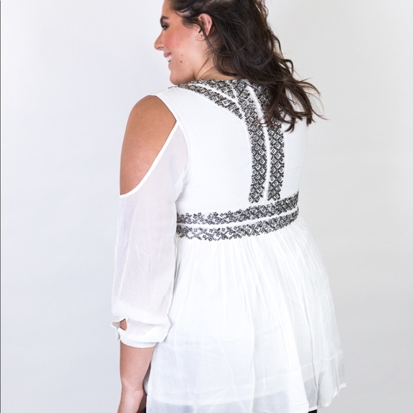 Plus Size Grecian Inspired Beaded Top - Picture 2 of 5